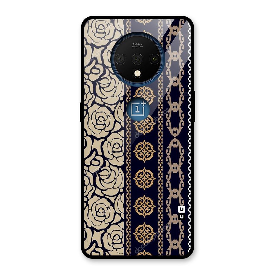 Seamless Pattern Glass Back Case for OnePlus 7T