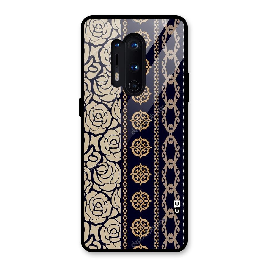Seamless Pattern Glass Back Case for OnePlus 8 Pro