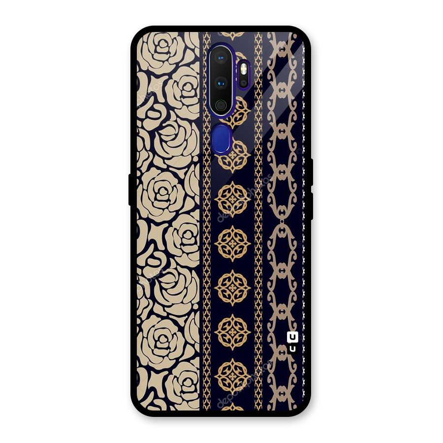 Seamless Pattern Glass Back Case for Oppo A9 (2020)