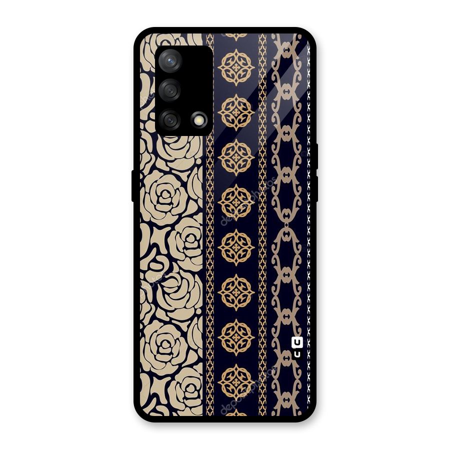 Seamless Pattern Glass Back Case for Oppo F19