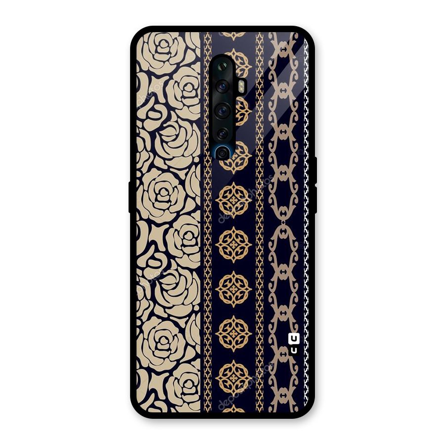 Seamless Pattern Glass Back Case for Oppo Reno2 Z