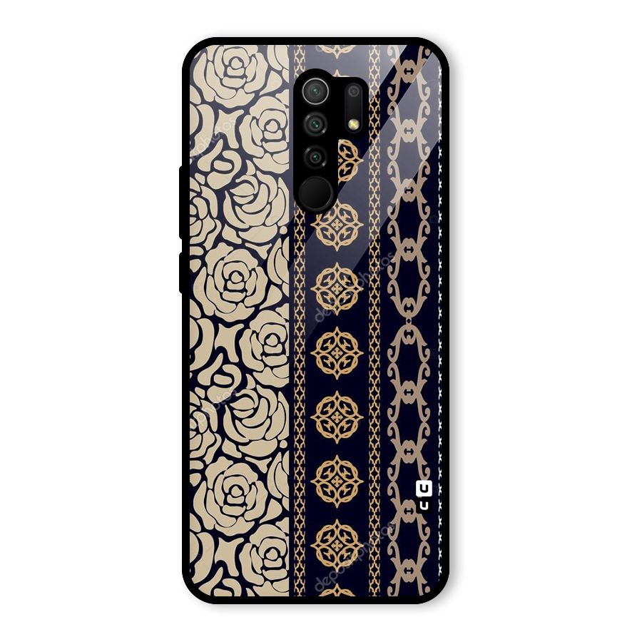 Seamless Pattern Glass Back Case for Poco M2