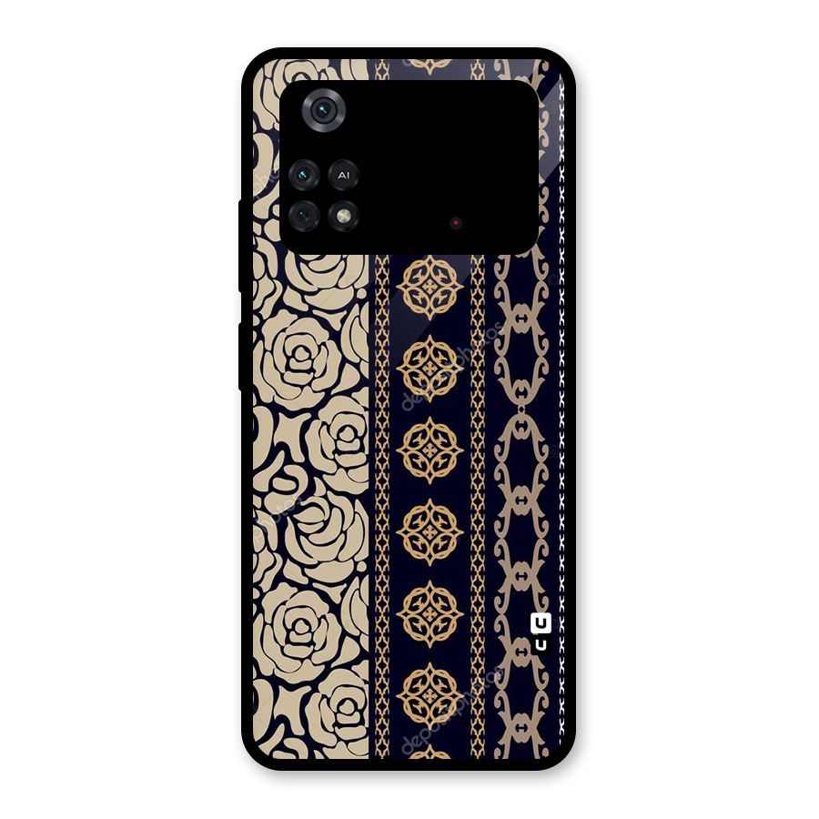 Seamless Pattern Glass Back Case for Poco M4 Pro 4G