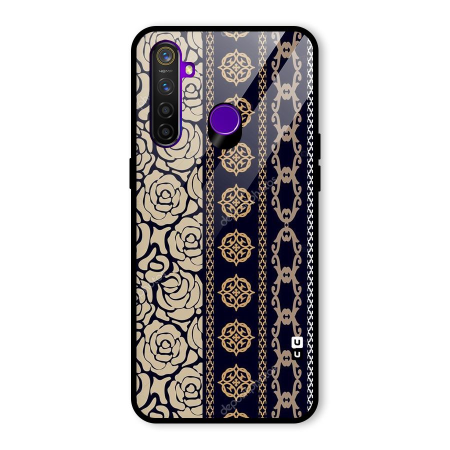 Seamless Pattern Glass Back Case for Realme 5 Pro