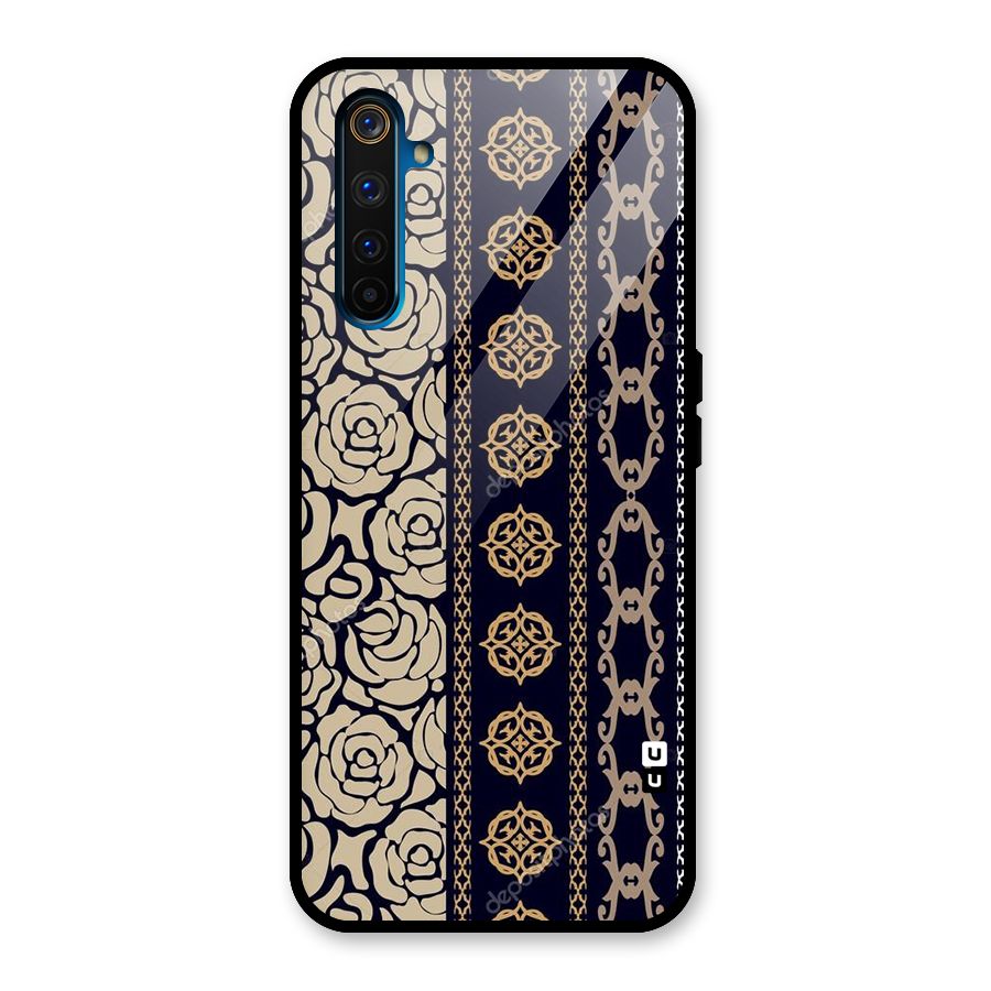 Seamless Pattern Glass Back Case for Realme 6 Pro