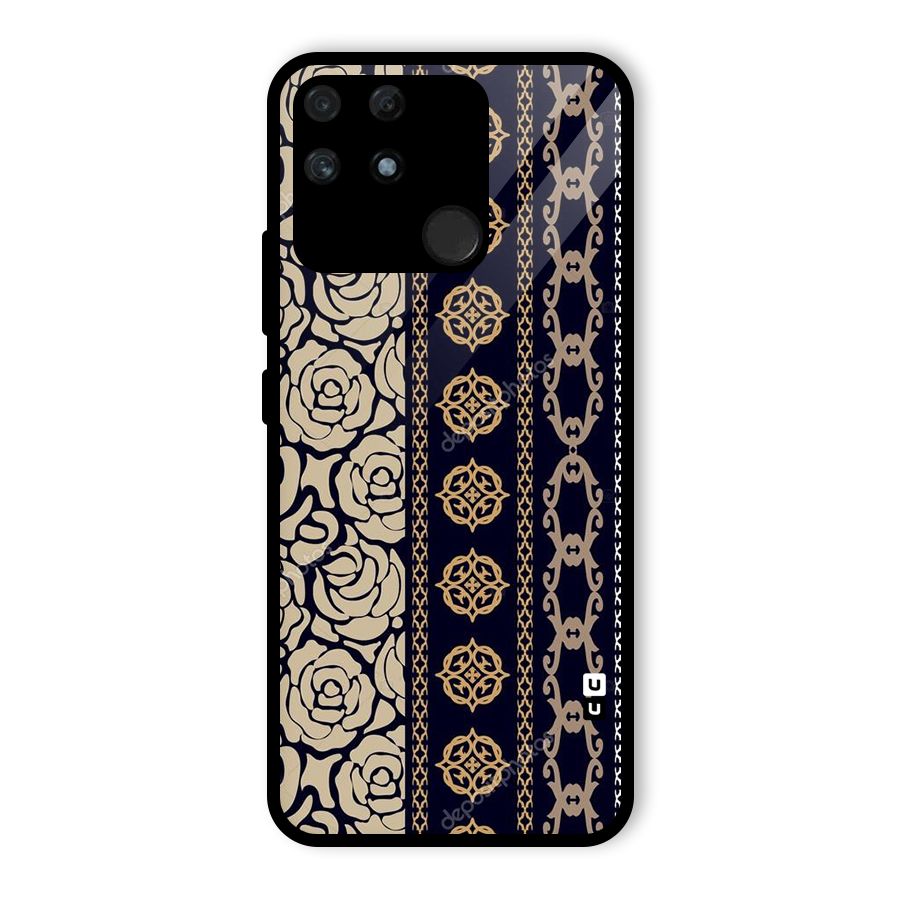 Seamless Pattern Glass Back Case for Realme Narzo 50A