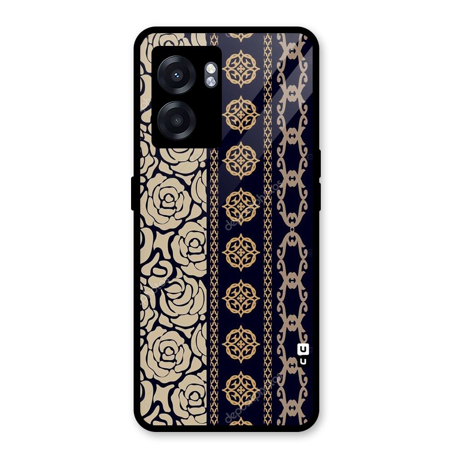 Seamless Pattern Glass Back Case for Realme Narzo 50 5G
