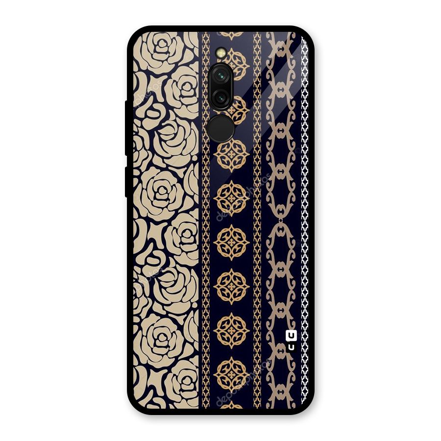 Seamless Pattern Glass Back Case for Redmi 8
