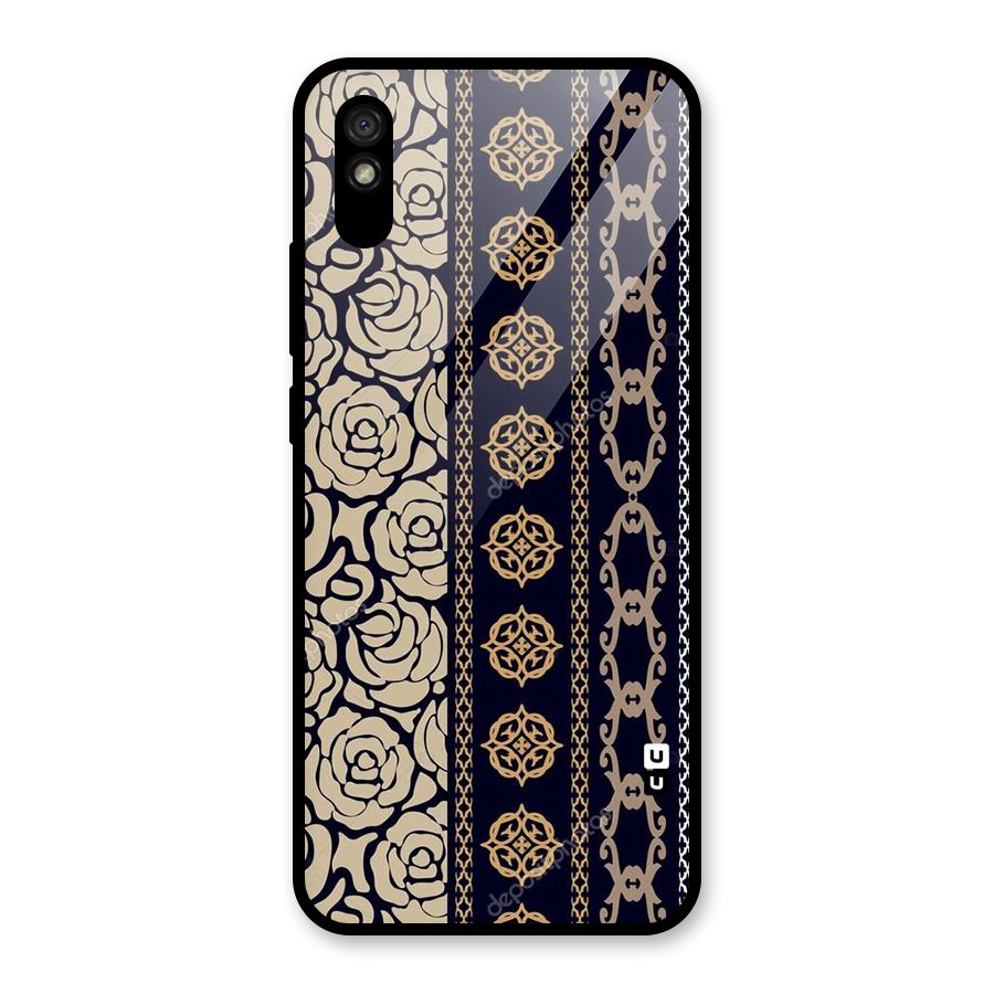 Seamless Pattern Glass Back Case for Redmi 9i