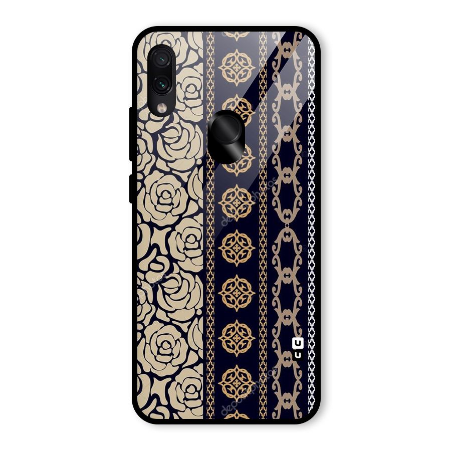 Seamless Pattern Glass Back Case for Redmi Note 7 Pro