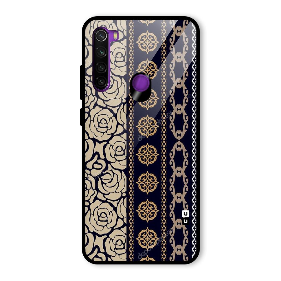Seamless Pattern Glass Back Case for Redmi Note 8