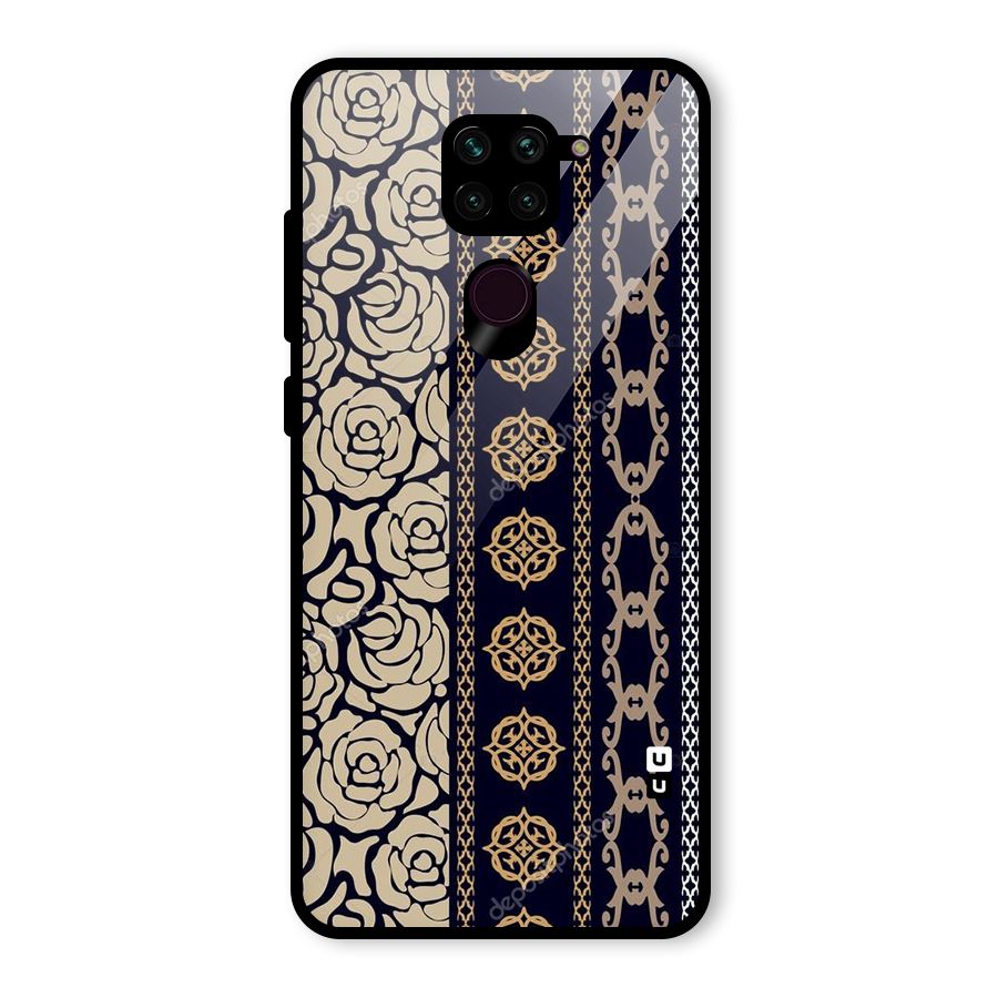 Seamless Pattern Glass Back Case for Redmi Note 9