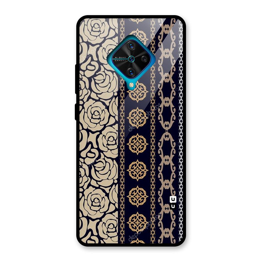 Seamless Pattern Glass Back Case for Vivo S1 Pro