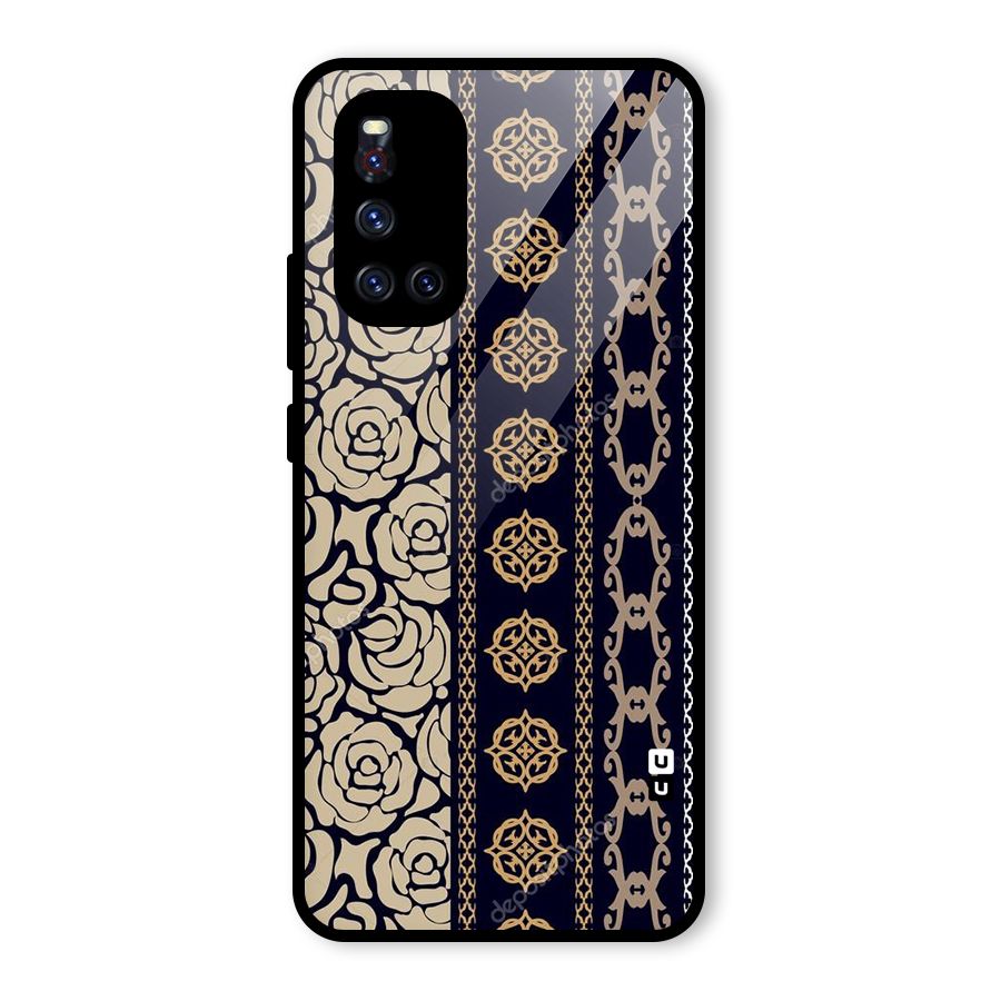 Seamless Pattern Glass Back Case for Vivo V19