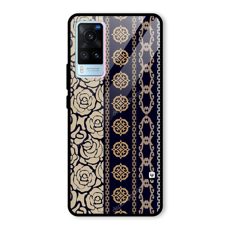 Seamless Pattern Glass Back Case for Vivo X60