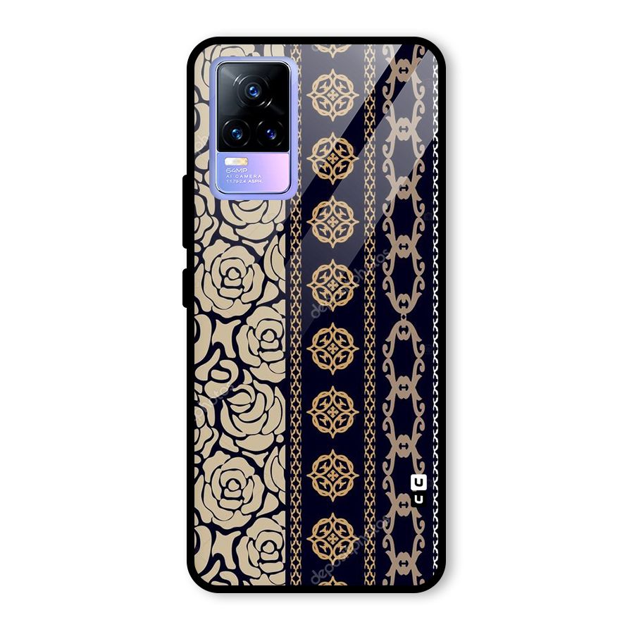 Seamless Pattern Glass Back Case for Vivo Y73