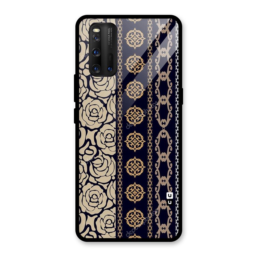 Seamless Pattern Glass Back Case for Vivo iQOO 3