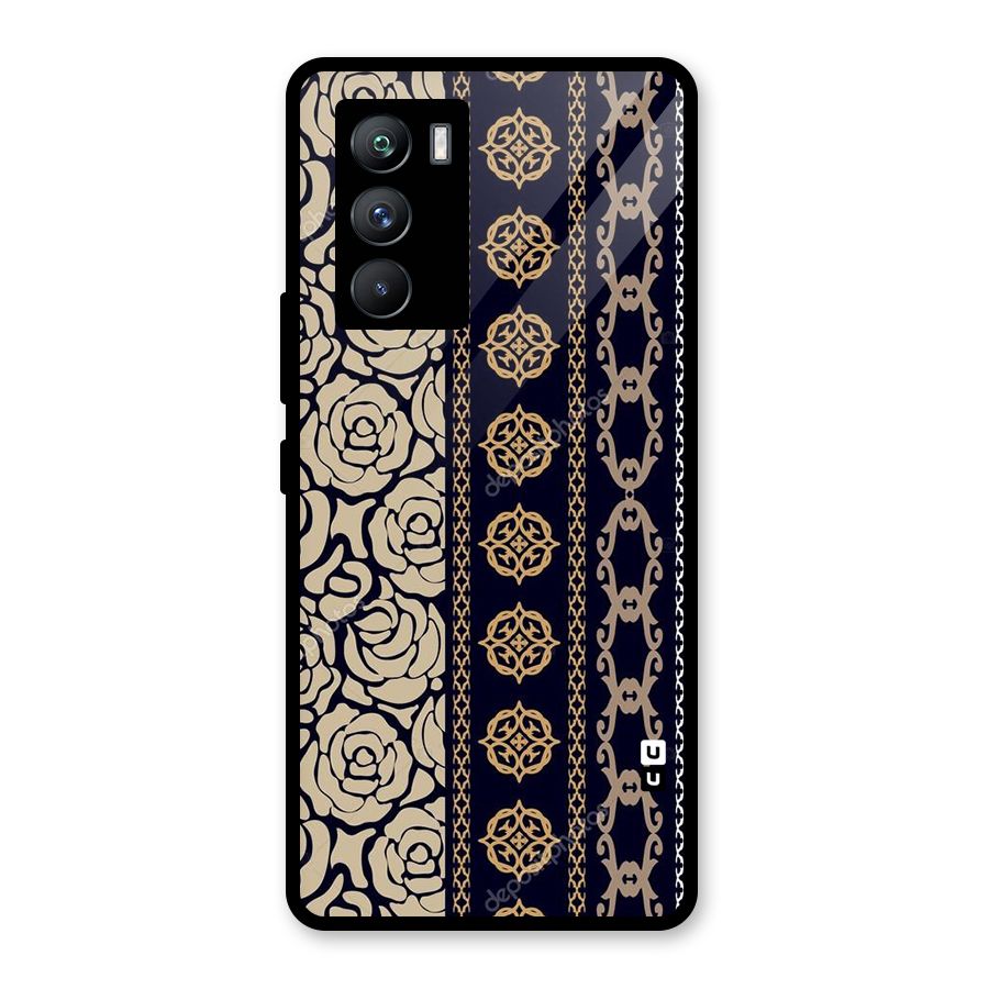 Seamless Pattern Glass Back Case for Vivo iQOO 9 SE