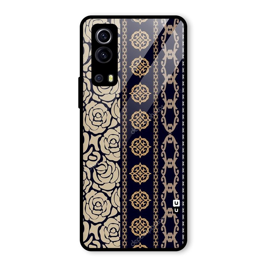 Seamless Pattern Glass Back Case for Vivo iQOO Z3