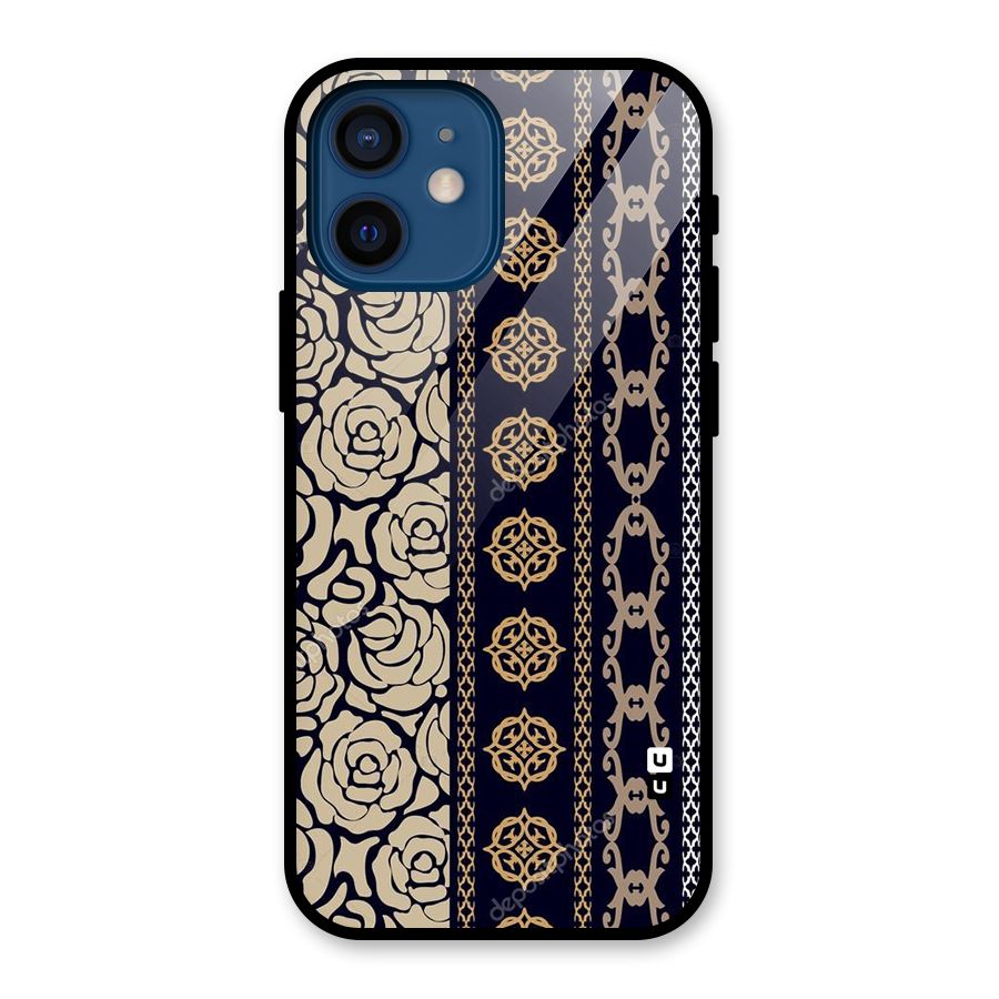 Seamless Pattern Glass Back Case for iPhone 12 Mini