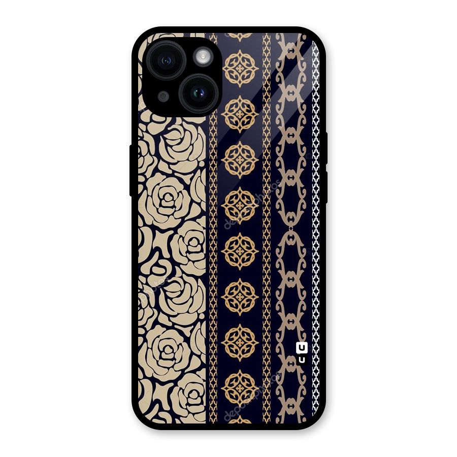 Seamless Pattern Glass Back Case for iPhone 14