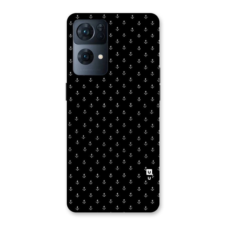 Seamless Small Anchors Pattern Back Case for Oppo Reno7 Pro 5G