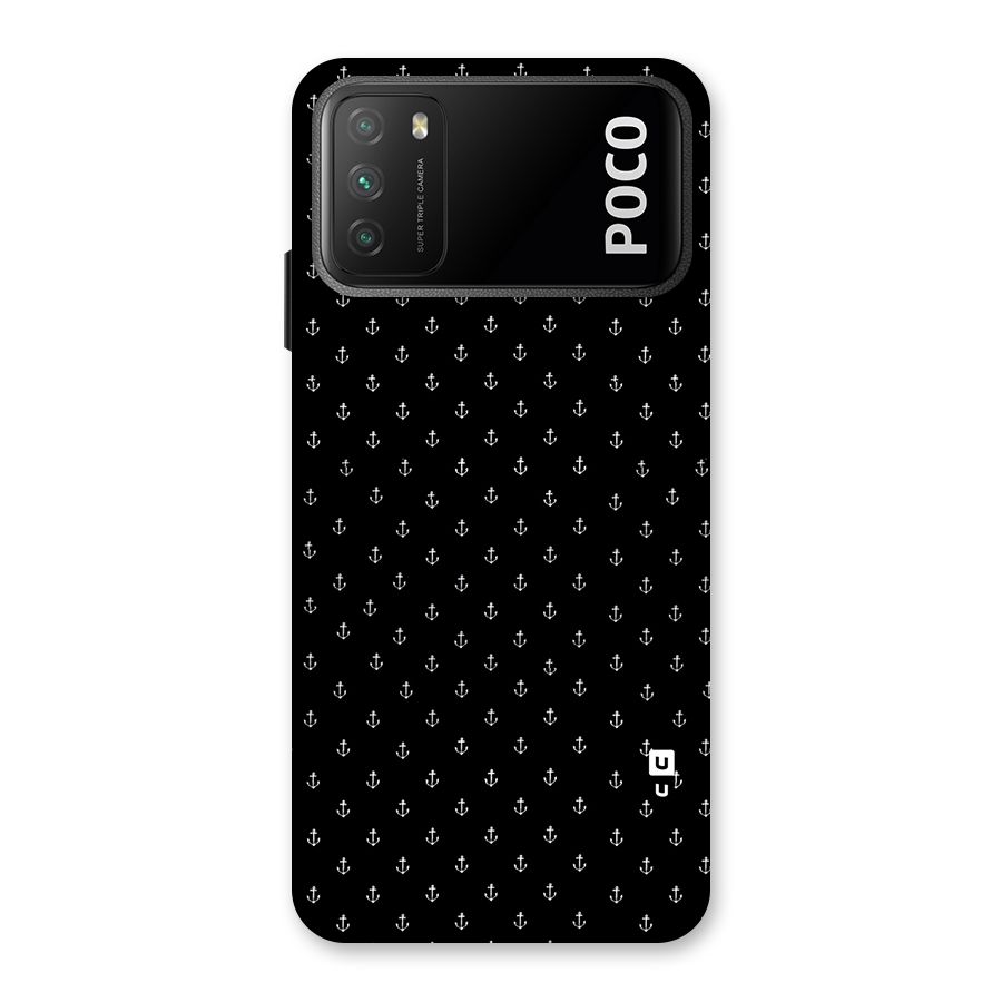 Seamless Small Anchors Pattern Back Case for Poco M3