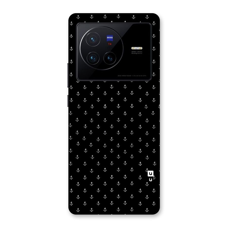 Seamless Small Anchors Pattern Back Case for Vivo X80