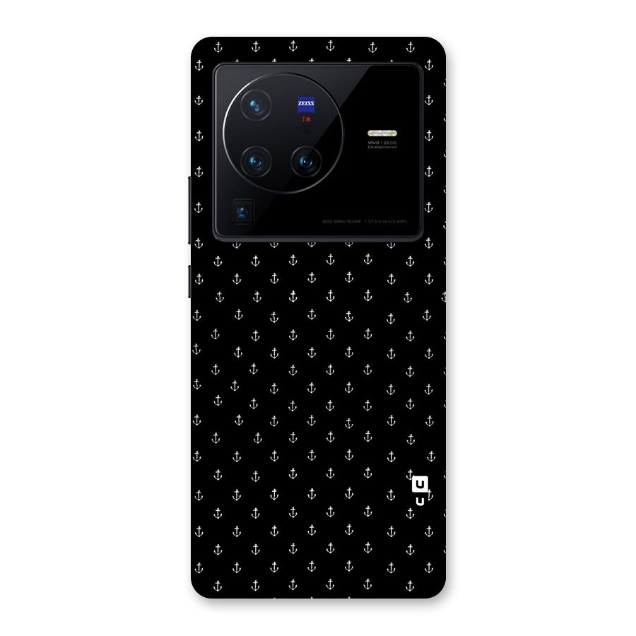 Seamless Small Anchors Pattern Back Case for Vivo X80 Pro