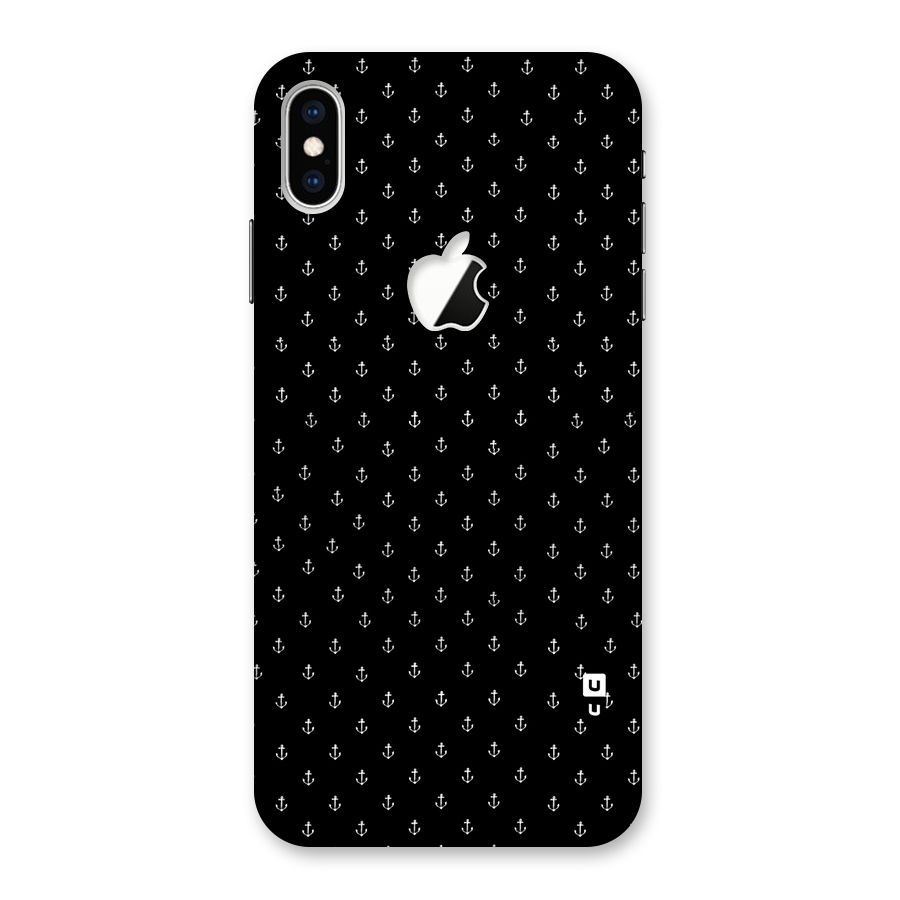Seamless Small Anchors Pattern Back Case for iPhone XS Max Apple Cut