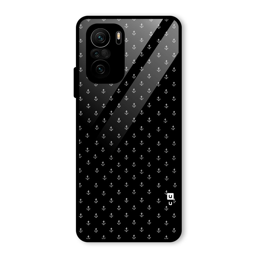 Seamless Small Anchors Pattern Glass Back Case for Mi 11x