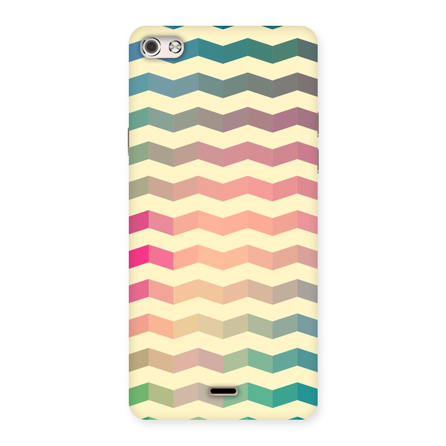 Seamless ZigZag Design Back Case for Micromax Canvas Silver 5
