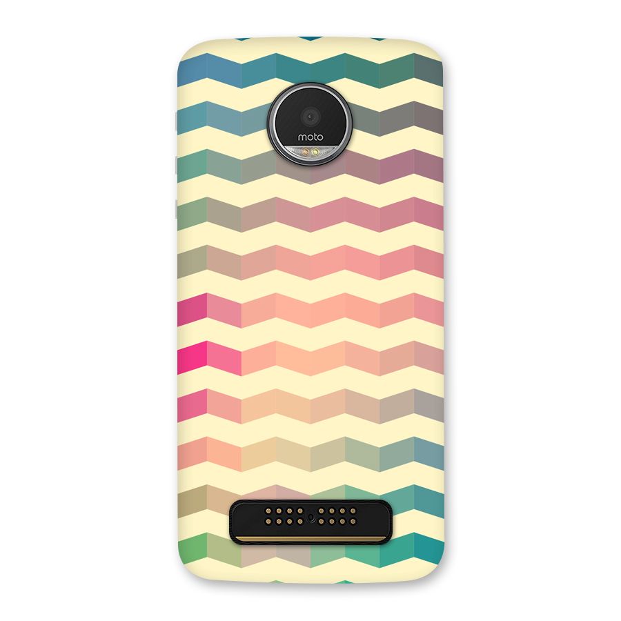 Seamless ZigZag Design Back Case for Moto Z Play
