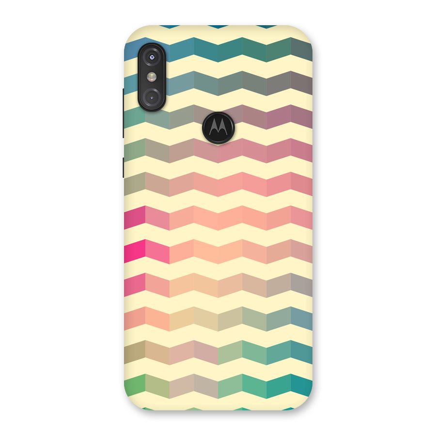 Seamless ZigZag Design Back Case for Motorola One Power
