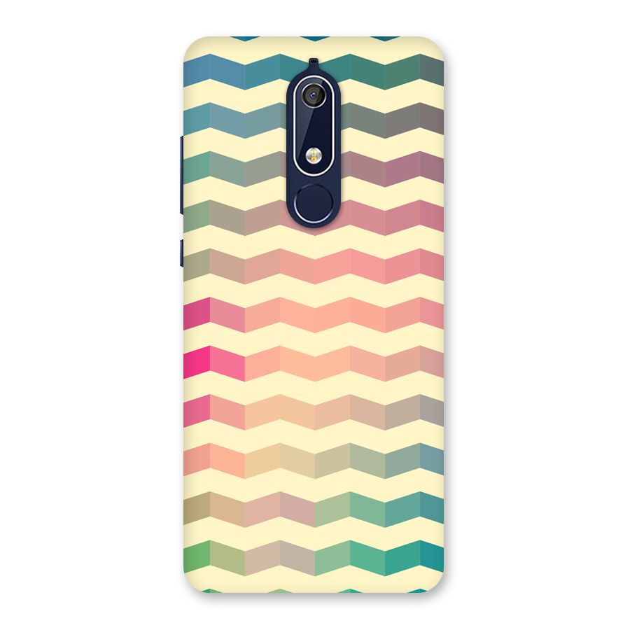 Seamless ZigZag Design Back Case for Nokia 5.1