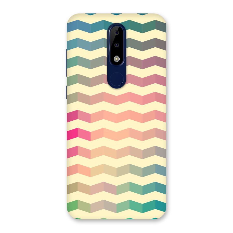 Seamless ZigZag Design Back Case for Nokia 5.1 Plus