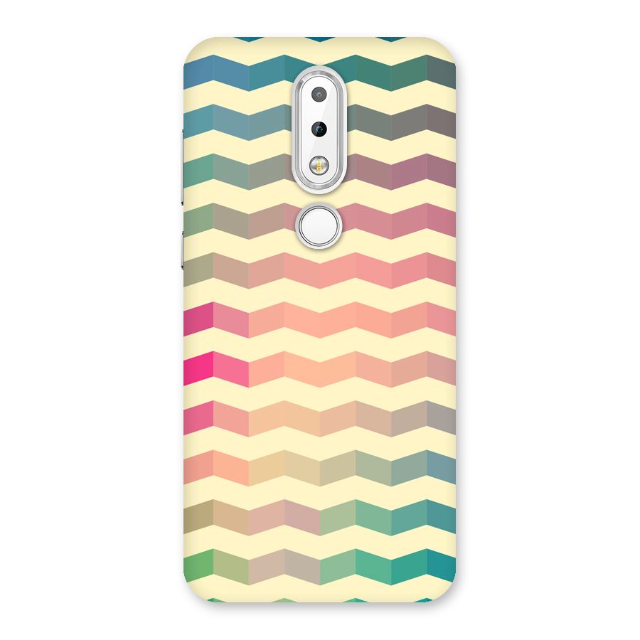 Seamless ZigZag Design Back Case for Nokia 6.1 Plus