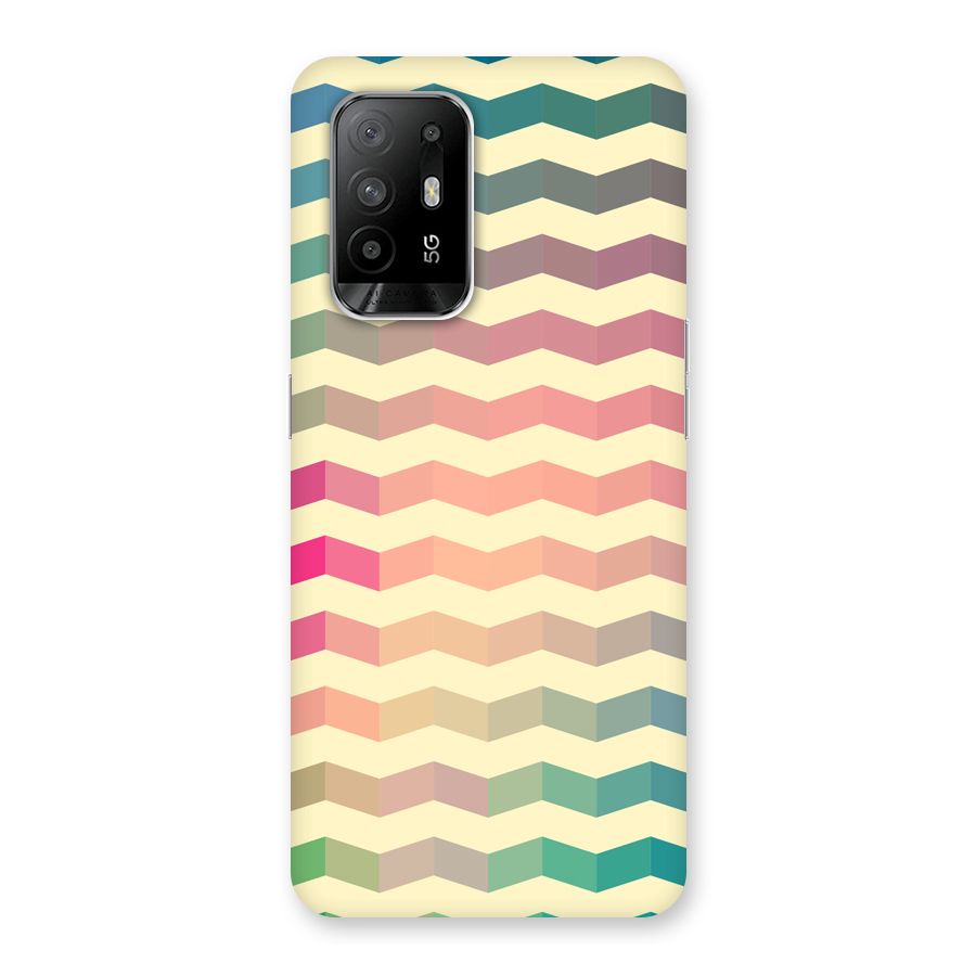 Seamless ZigZag Design Back Case for Oppo F19 Pro Plus 5G