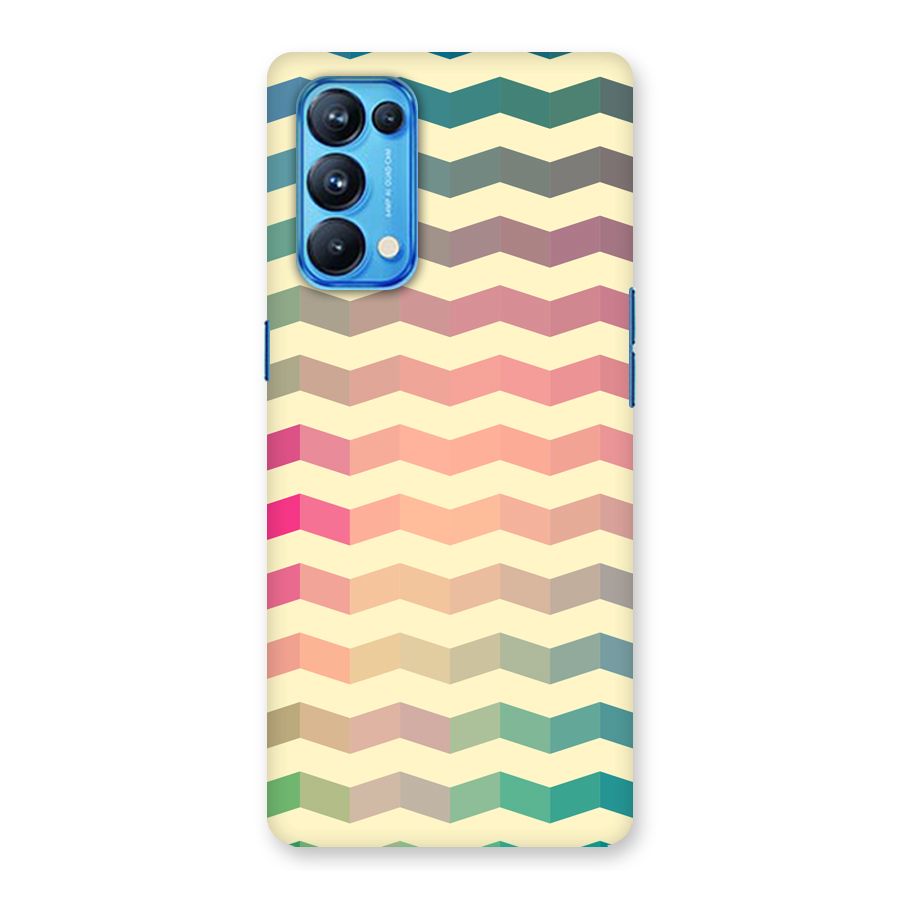 Seamless ZigZag Design Back Case for Oppo Reno5 Pro 5G