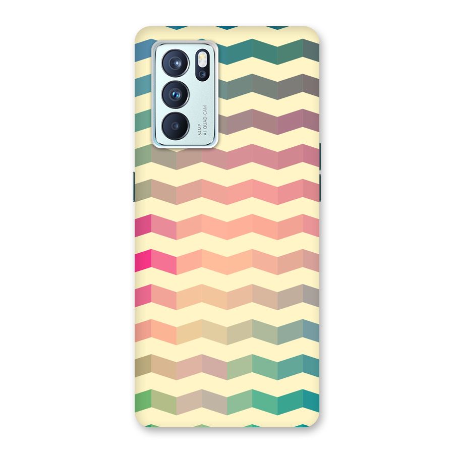 Seamless ZigZag Design Back Case for Oppo Reno6 Pro 5G