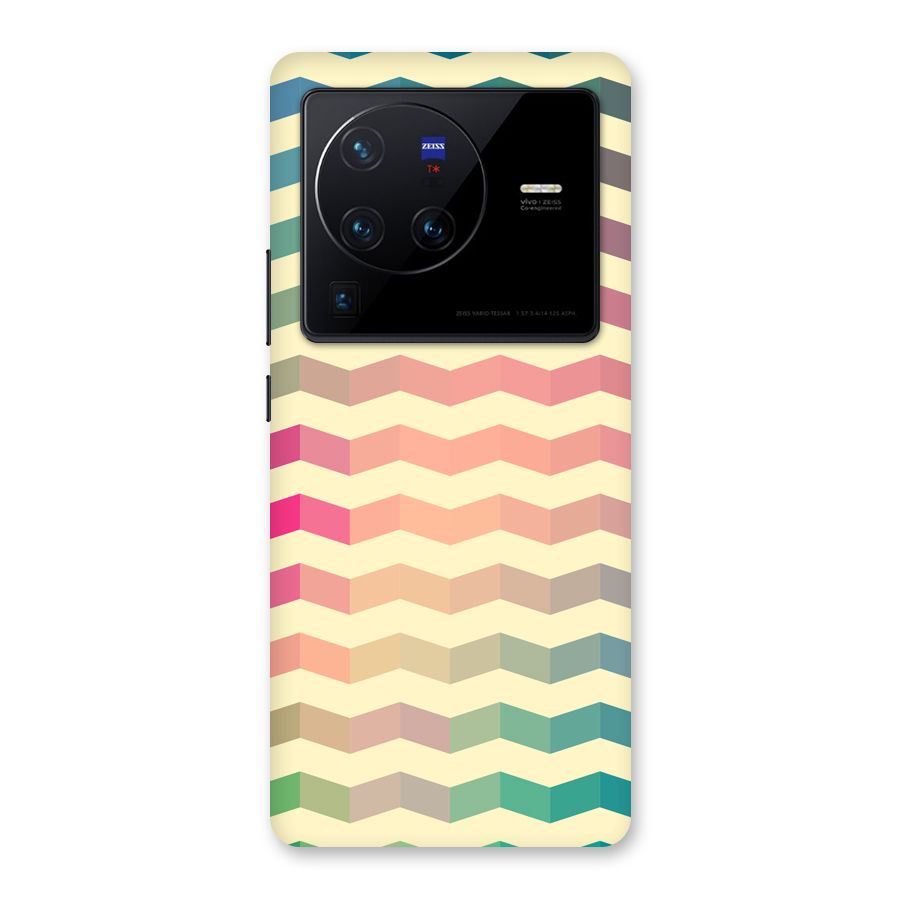 Seamless ZigZag Design Back Case for Vivo X80 Pro