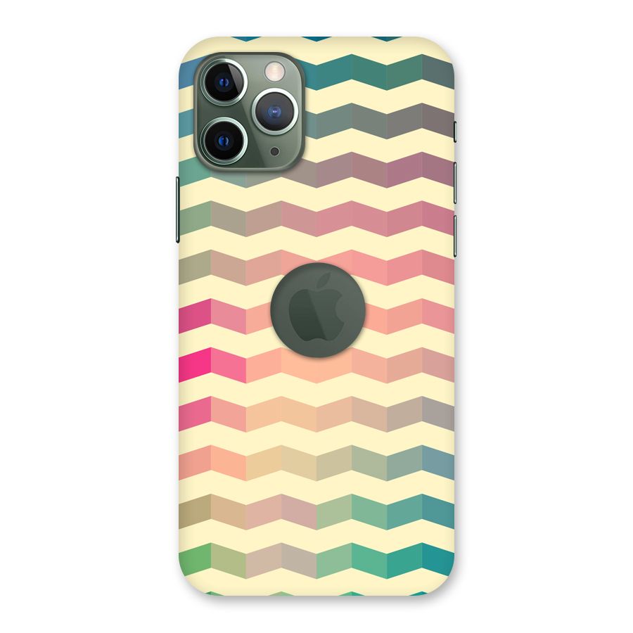Seamless ZigZag Design Back Case for iPhone 11 Pro Logo  Cut