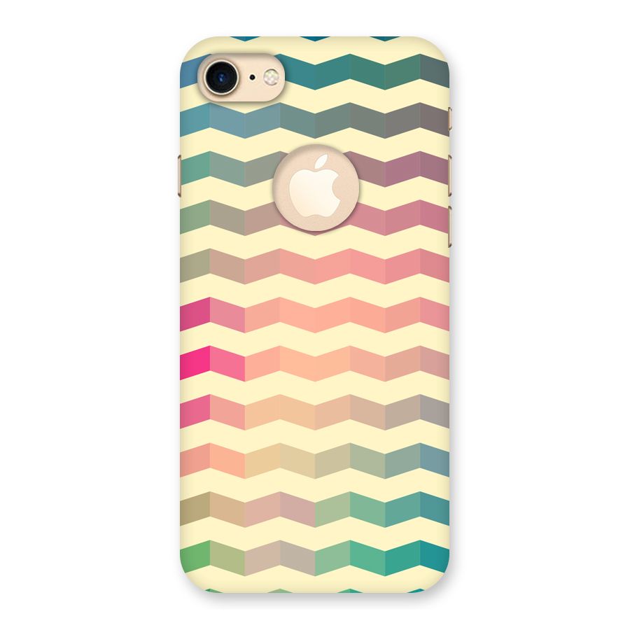 Seamless ZigZag Design Back Case for iPhone 7 Logo Cut