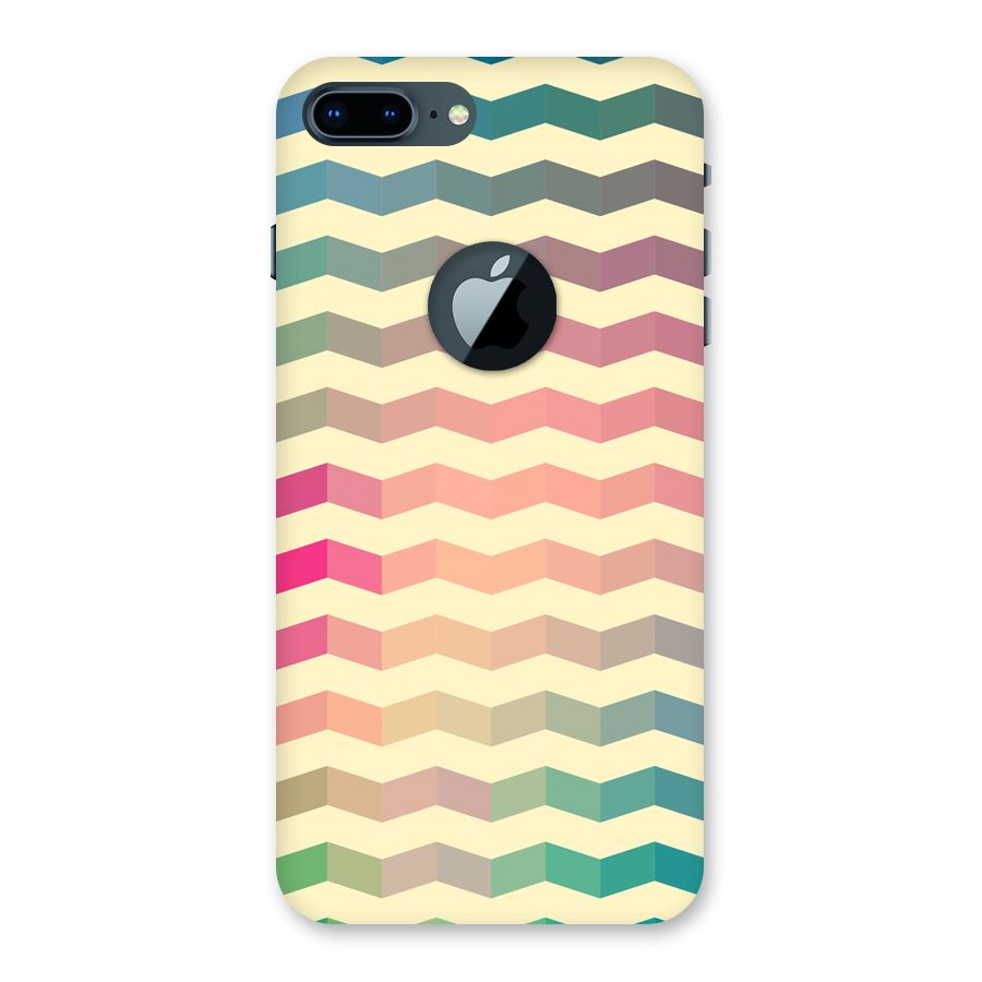 Seamless ZigZag Design Back Case for iPhone 7 Plus Logo Cut