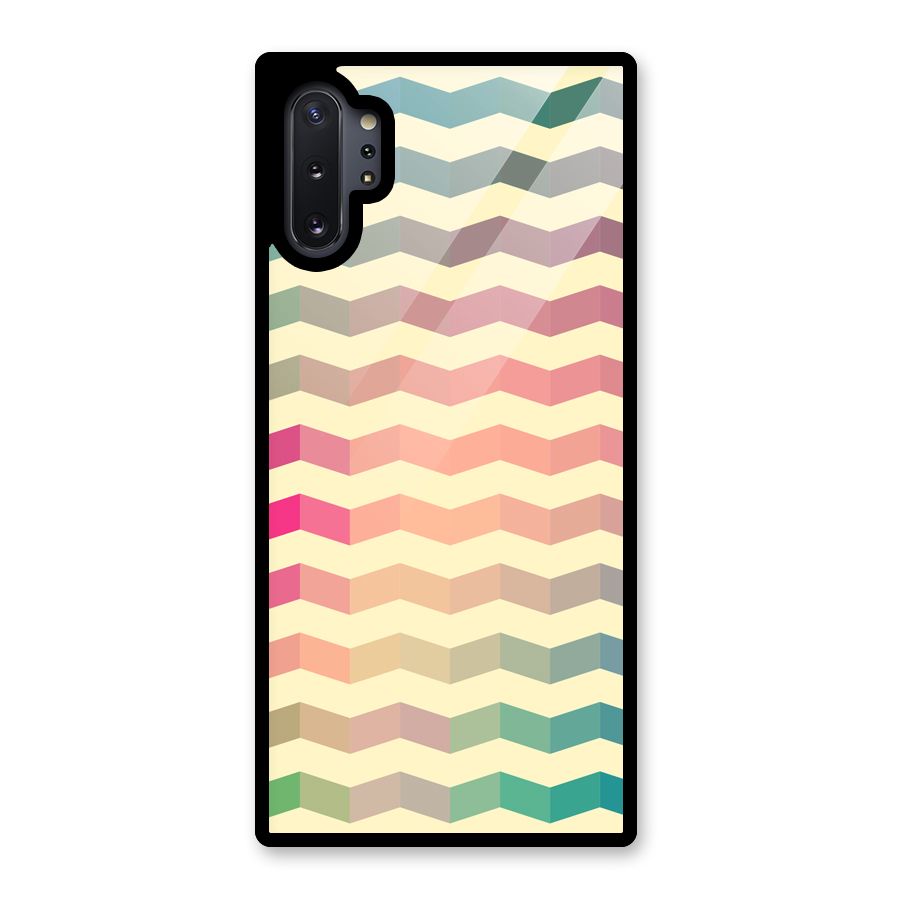 Seamless ZigZag Design Glass Back Case for Galaxy Note 10 Plus