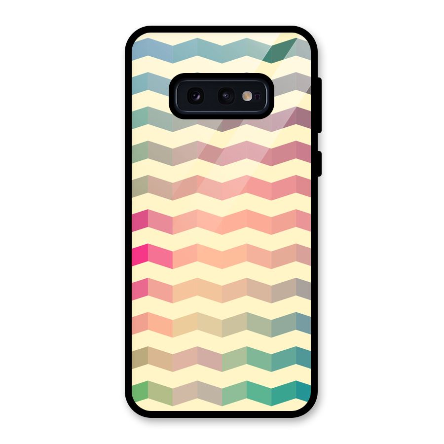 Seamless ZigZag Design Glass Back Case for Galaxy S10e