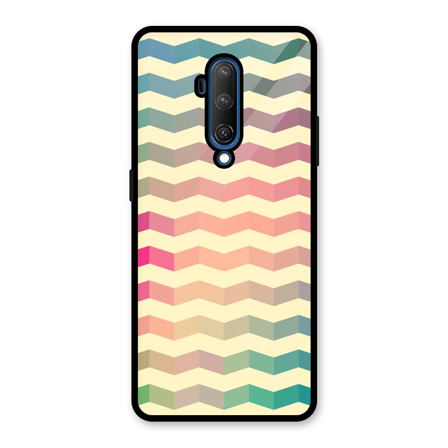 Seamless ZigZag Design Glass Back Case for OnePlus 7T Pro