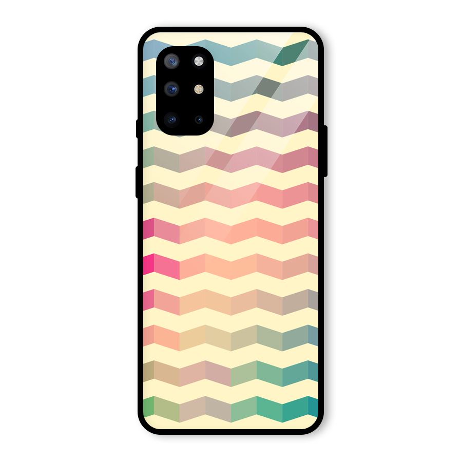 Seamless ZigZag Design Glass Back Case for OnePlus 8T