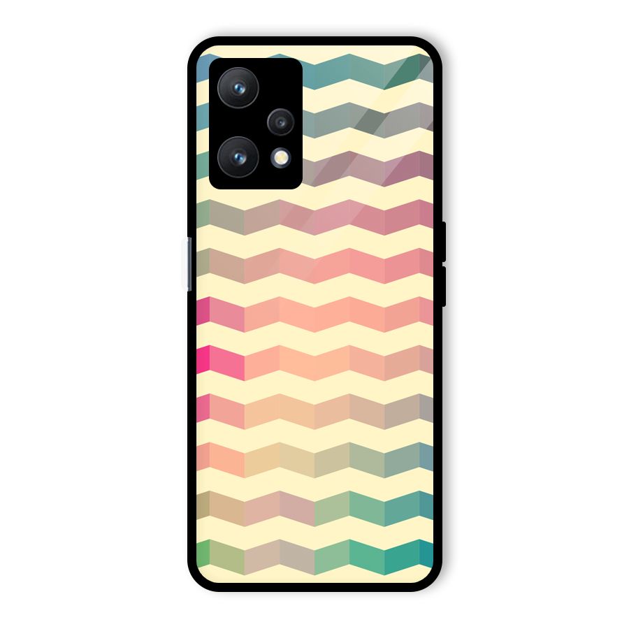 Seamless ZigZag Design Glass Back Case for Realme 9 Pro 5G