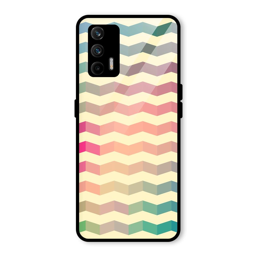 Seamless ZigZag Design Glass Back Case for Realme GT 5G